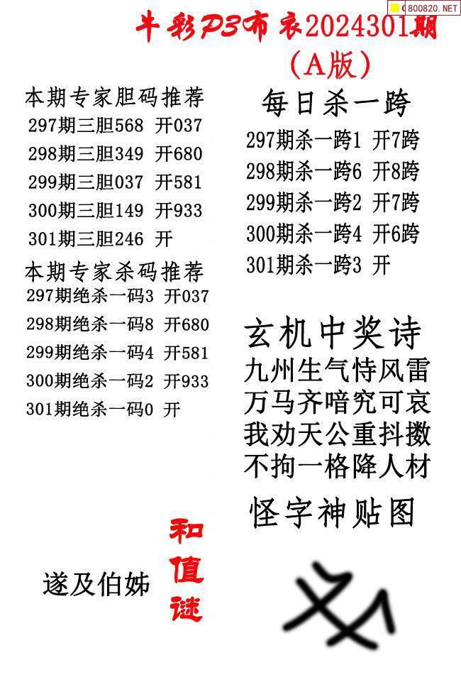 3D牛彩网总汇大全-第1张图片