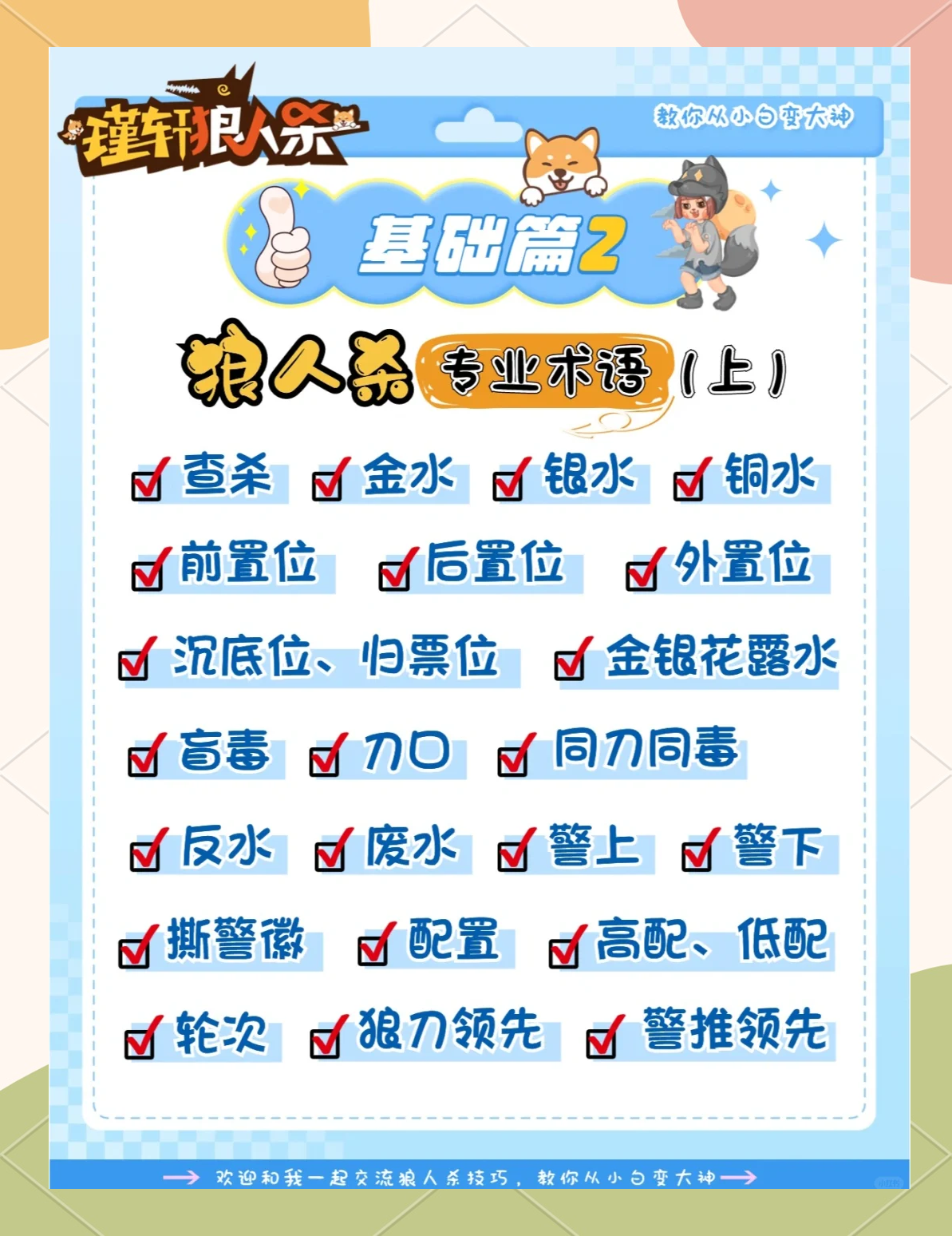 关键词，狼人装备选择